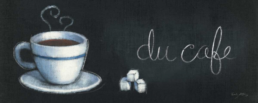 Art Print: Chalkboard Menu I - Cafe