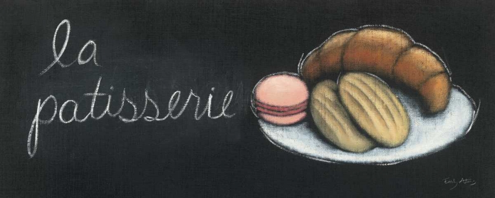 Art Print: Chalkboard Menu II - Patisserie
