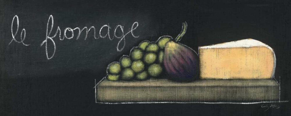 Art Print: Chalkboard Menu III - Fromage