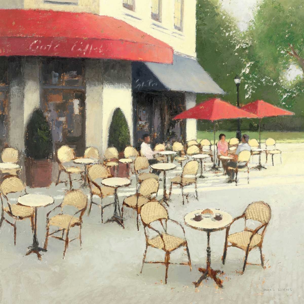 Wall Art Painting id:17733, Name: Cafe du Matin II, Artist: Wiens, James