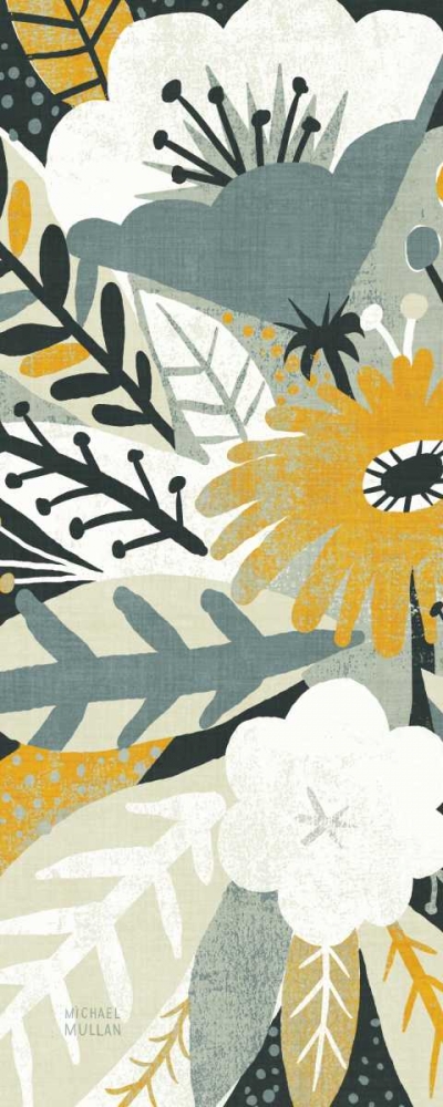 Wall Art Painting id:28189, Name: Vintage Bouquet Yellow Panel I, Artist: Mullan, Michael