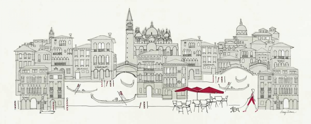 Wall art: World Cafe Panel IV - Venice Red, by Tillmon, Avery