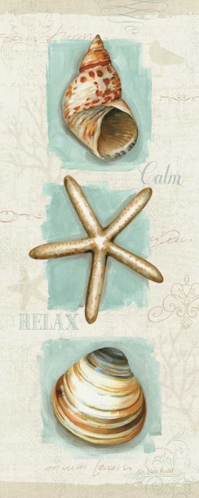 Art Print: Coastal Jewels Panel I