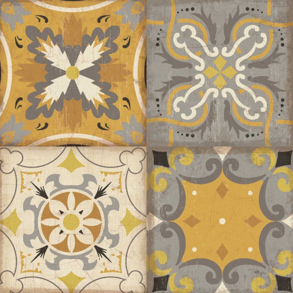 Wall Art Painting id:28254, Name: Golden Glow 4pk, Artist: Pela Studio