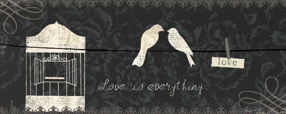 Wall Art Painting id:21007, Name: Love Paris Panel III, Artist: Adams, Emily