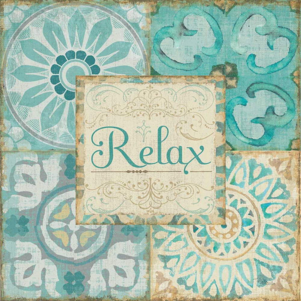 Wall Art Painting id:28342, Name: Ocean Tales Tile VI, Artist: Pela Studio