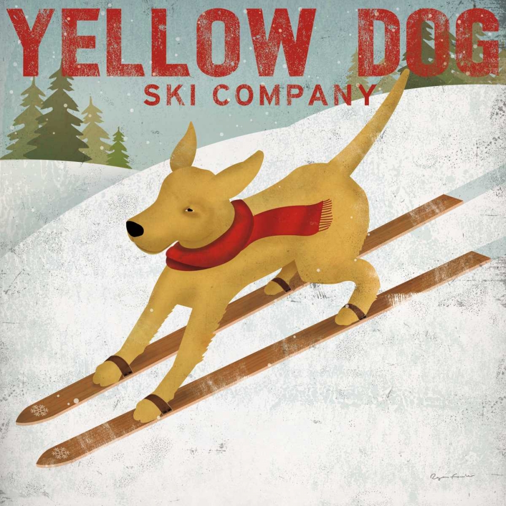 Wall Art Painting id:20917, Name: Yellow Dog Ski Co, Artist: Fowler, Ryan