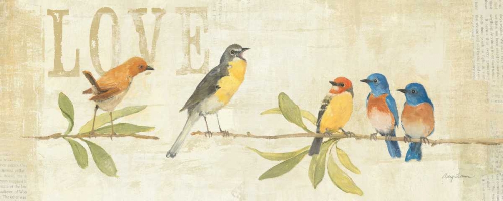 Wall Art Painting id:28357, Name: Adoration of the Magpie Panel I, Artist: Tillmon, Avery