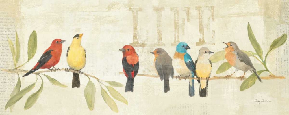 Wall Art Painting id:28358, Name: Adoration of the Magpie Panel II, Artist: Tillmon, Avery