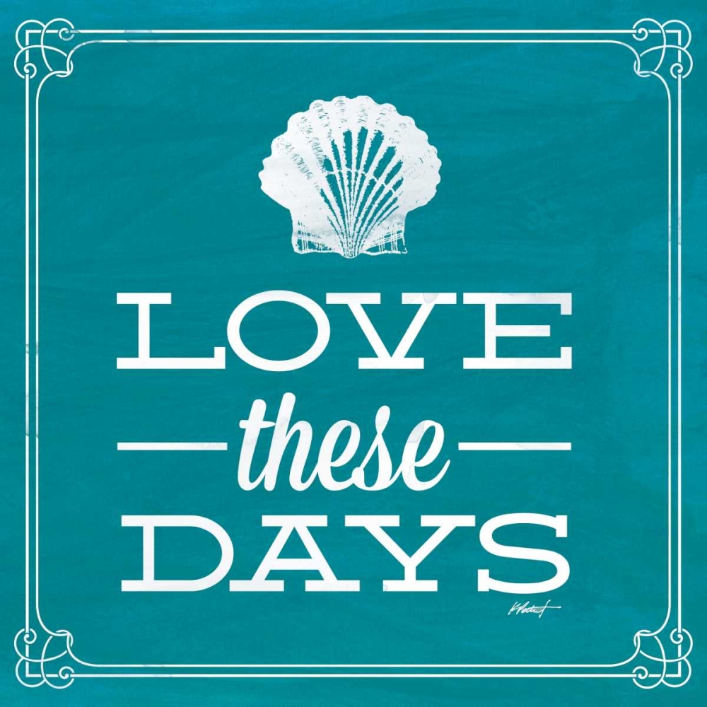 Wall Art Painting id:21092, Name: Love these Days Blue, Artist: Pertiet, Katie