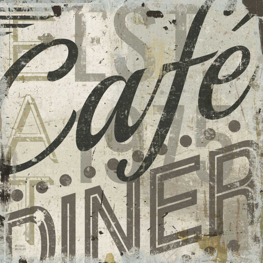 Wall Art Painting id:20996, Name: Restaurant Sign II, Artist: Mullan, Michael