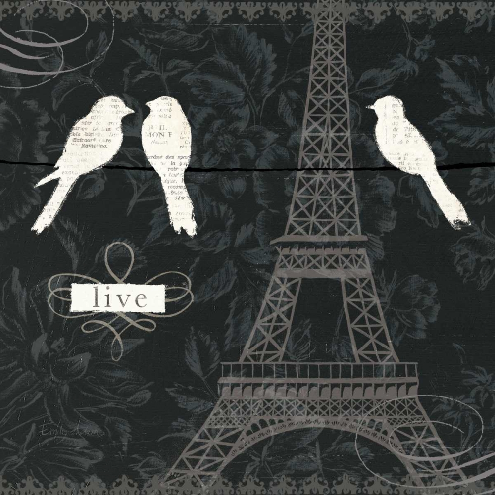 Wall Art Painting id:28426, Name: Love Paris I, Artist: Adams, Emily