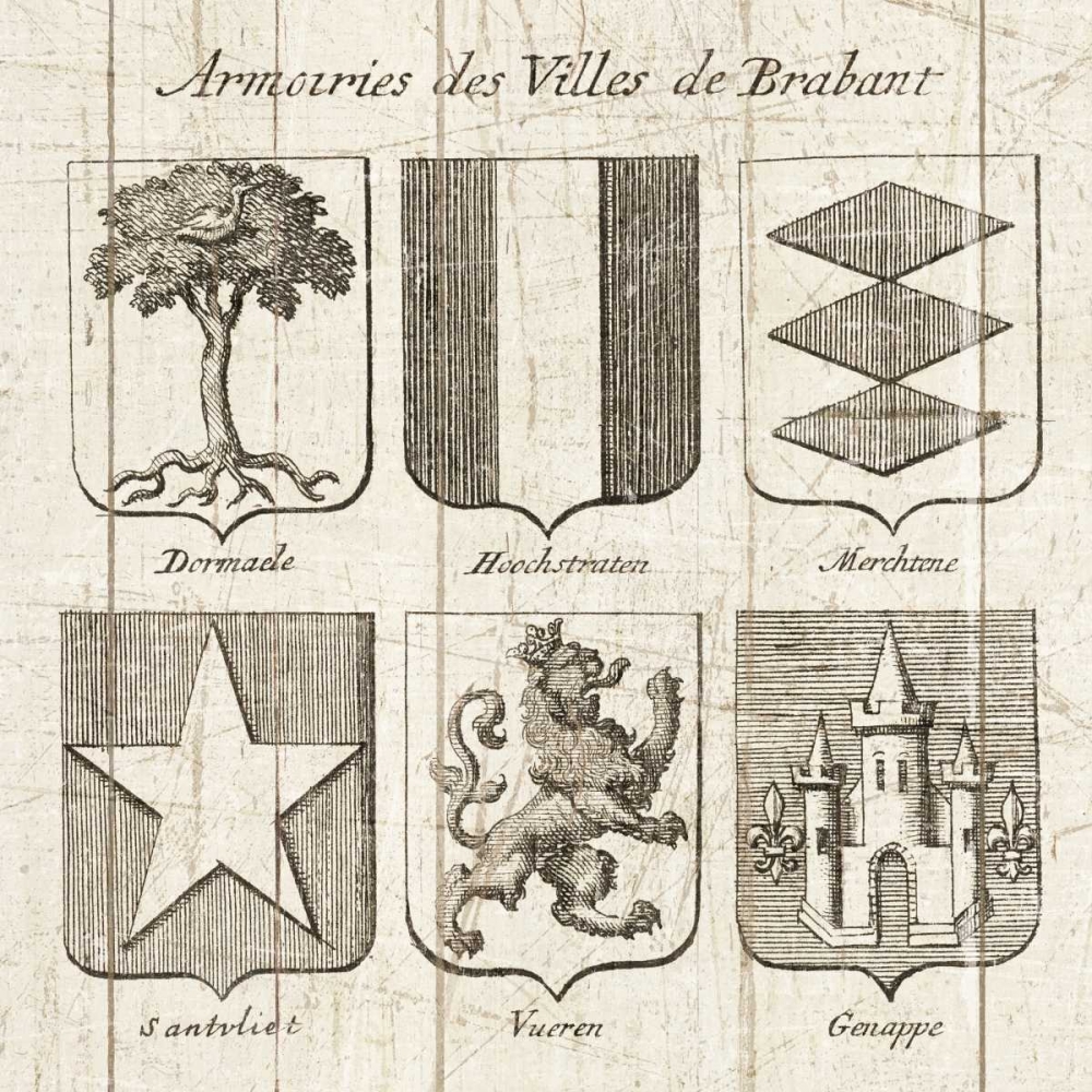 Wall art: Restoration Period French Armory I, by Wild Apple Portfolio