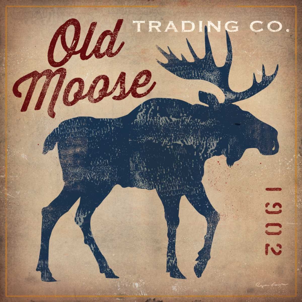 Wall Art Painting id:28446, Name: Old Moose Trading Co. - Tan, Artist: Fowler, Ryan