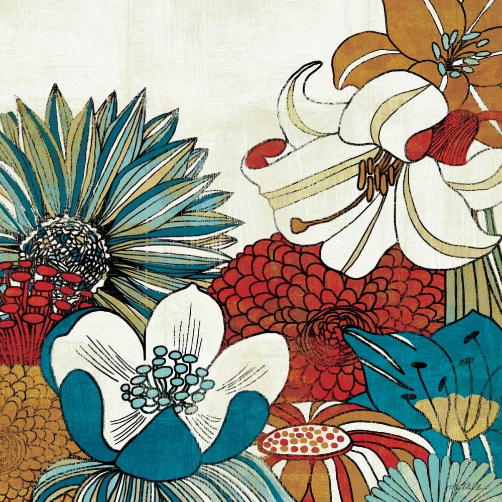 Wall Art Painting id:19010, Name: Contemporary Garden II, Artist: Mullan, Michael