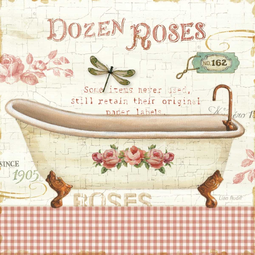 Wall Art Painting id:28470, Name: Rose Garden IV Sq no Border, Artist: Audit, Lisa