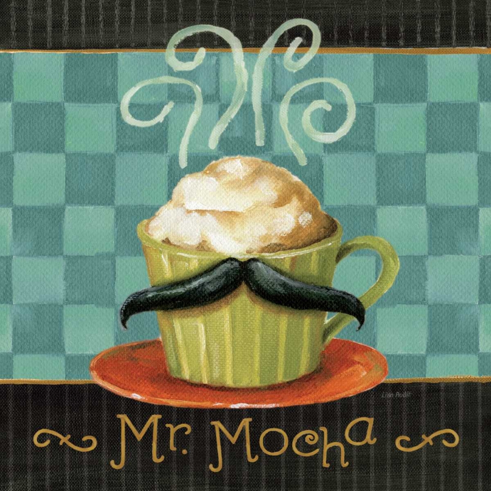 Art Print: Cafe Moustache V Square