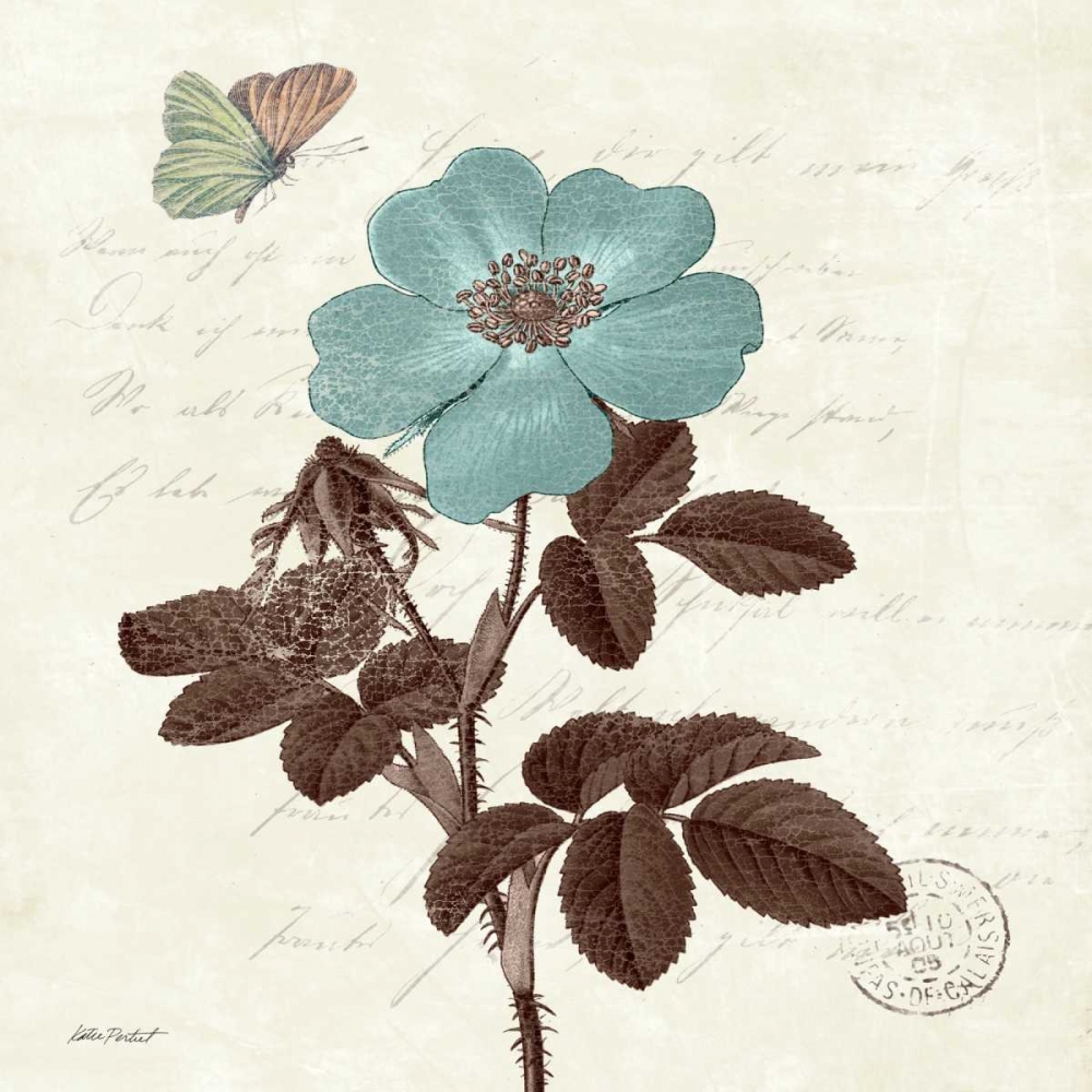 Wall Art Painting id:28502, Name: Touch of Blue II, Artist: Pertiet, Katie