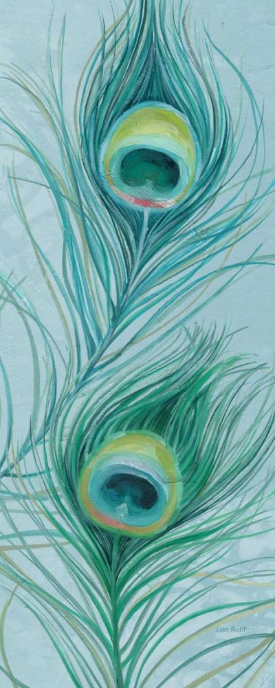 Wall Art Painting id:21929, Name: Blue Feathered Peacock V, Artist: Audit, Lisa