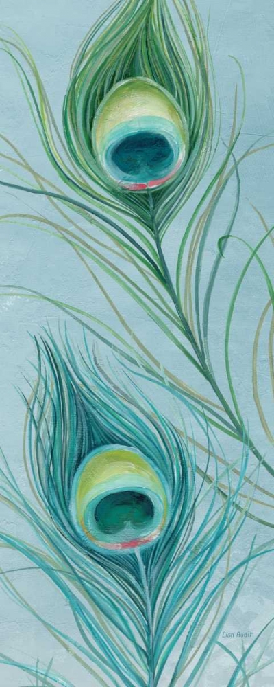 Wall Art Painting id:21930, Name: Blue Feathered Peacock VI, Artist: Audit, Lisa