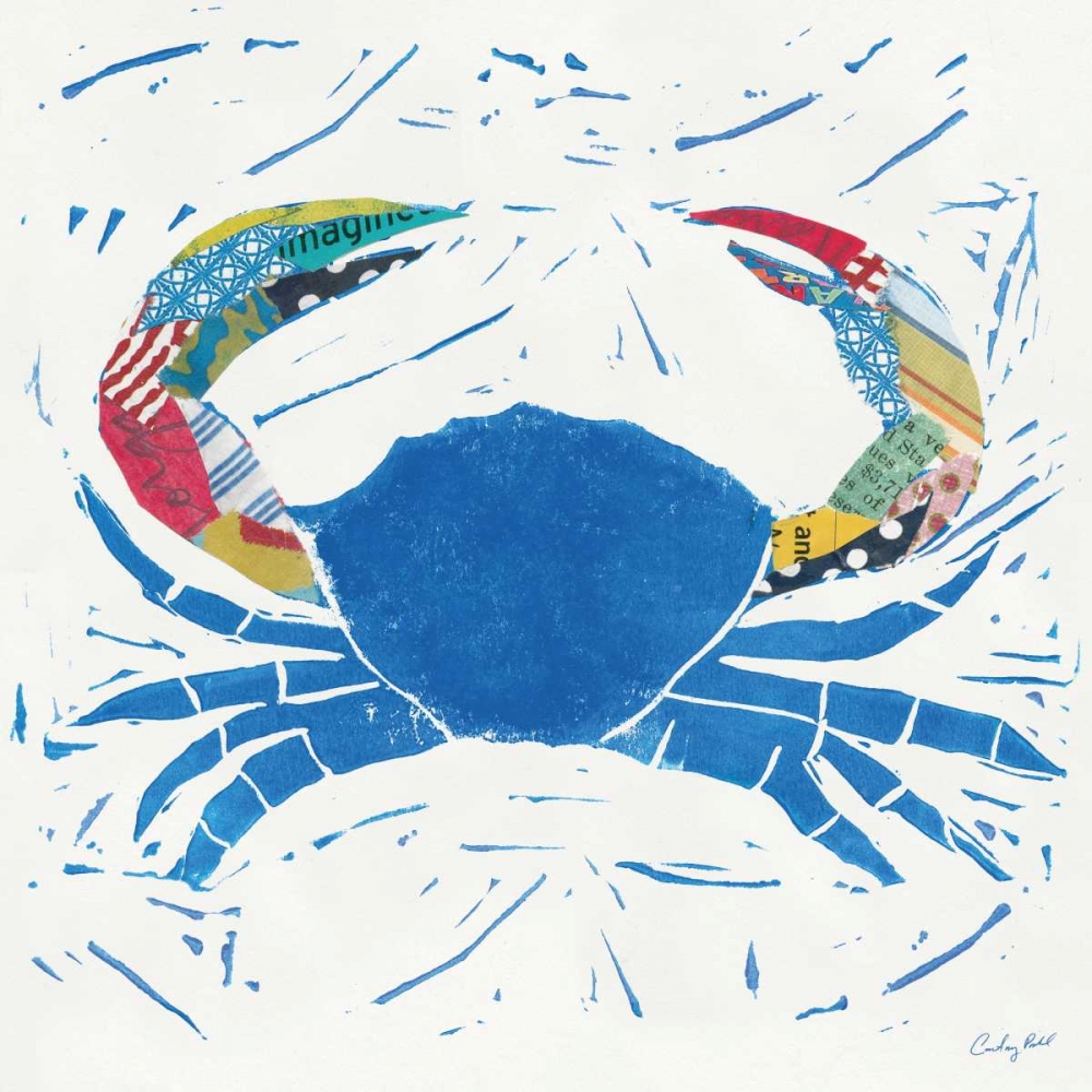 Art Print: Sea Creature Crab Color