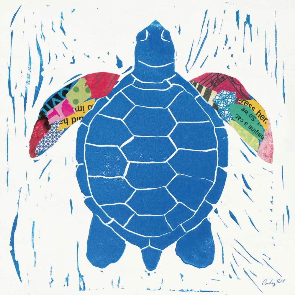 Wall Art Painting id:28517, Name: Sea Creature Turtle Color, Artist: Prahl, Courtney