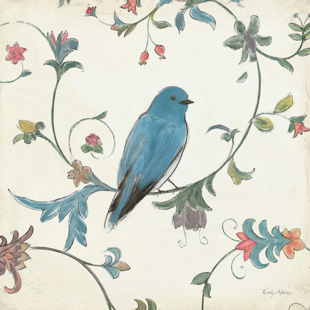 Wall Art Painting id:27916, Name: Birds Gem I, Artist: Adams, Emily