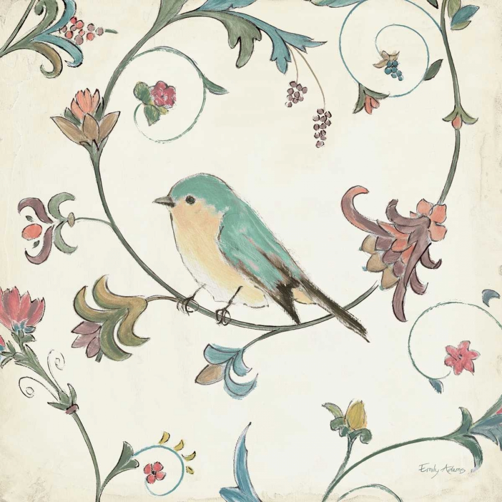 Wall Art Painting id:27917, Name: Birds Gem II, Artist: Adams, Emily