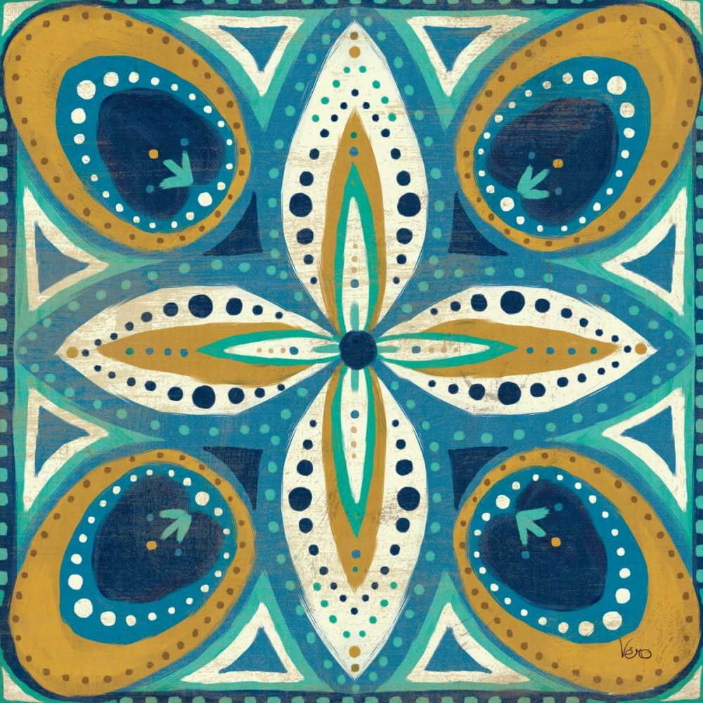 Wall Art Painting id:27931, Name: Proud as a Peacock Tile II, Artist: Charron, Veronique