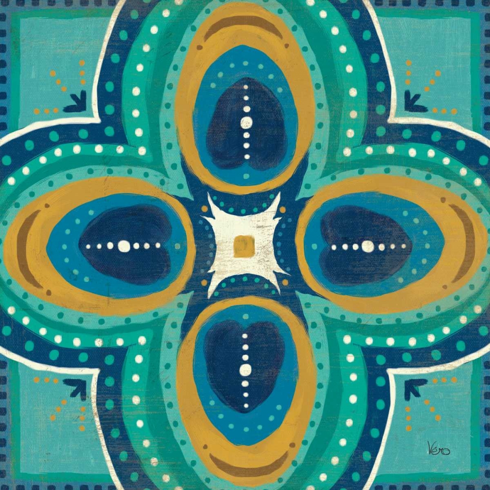 Wall Art Painting id:27933, Name: Proud as a Peacock Tile IV, Artist: Charron, Veronique