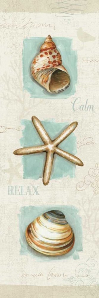 Art Print: Coastal Jewels Panel I