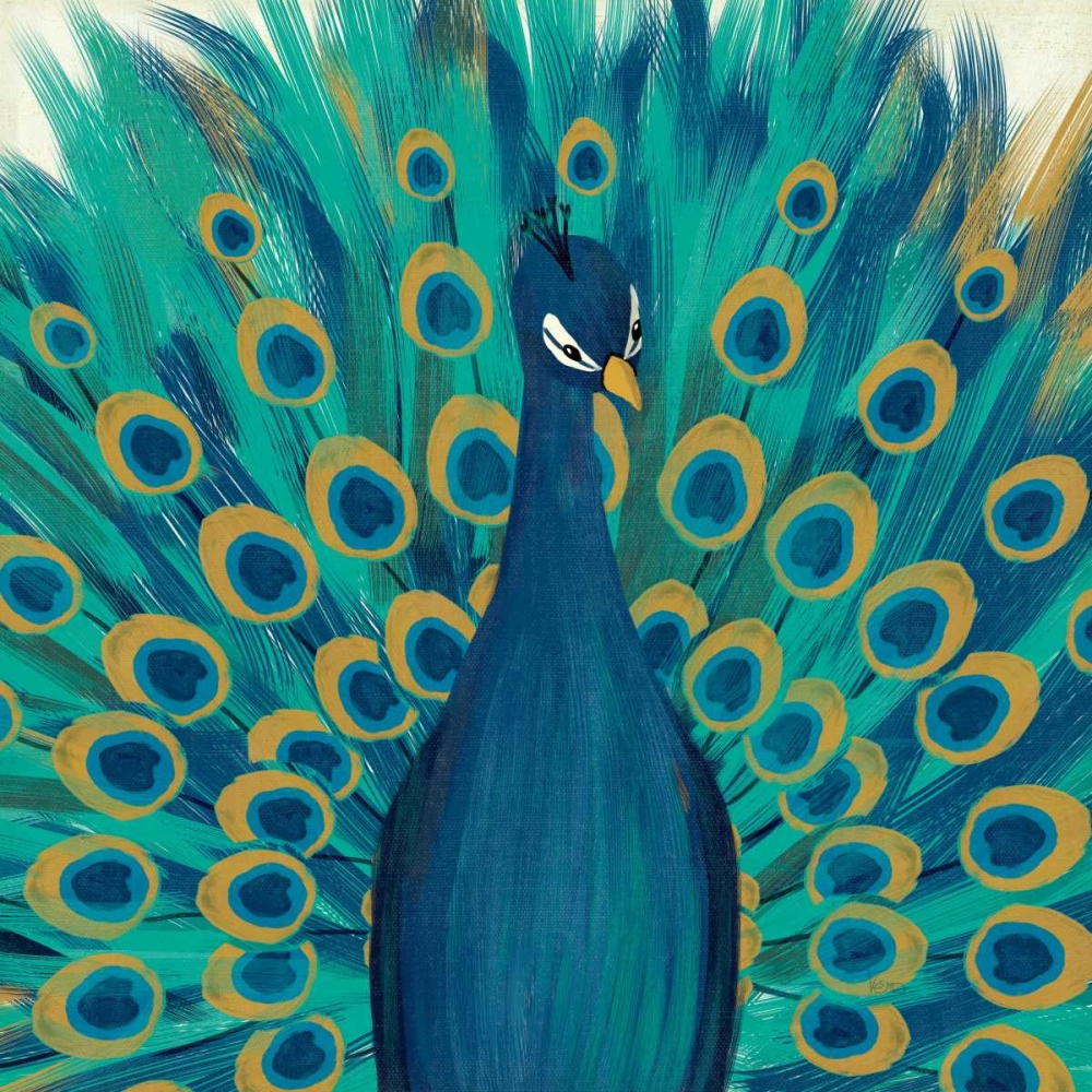Wall Art Painting id:28608, Name: Proud as a Peacock I, Artist: Charron, Veronique
