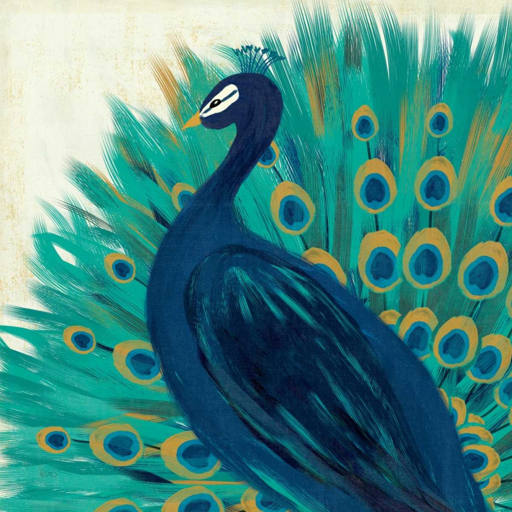 Wall Art Painting id:28609, Name: Proud as a Peacock II, Artist: Charron, Veronique