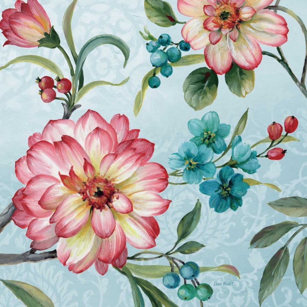 Wall Art Painting id:28651, Name: Blue Feathered Peacock III, Artist: Audit, Lisa