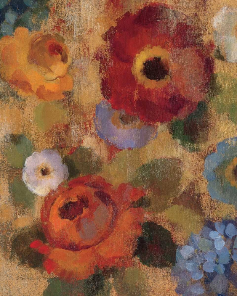 Wall Art Painting id:28661, Name: Jacquard Floral II Crop, Artist: Vassileva, Silvia