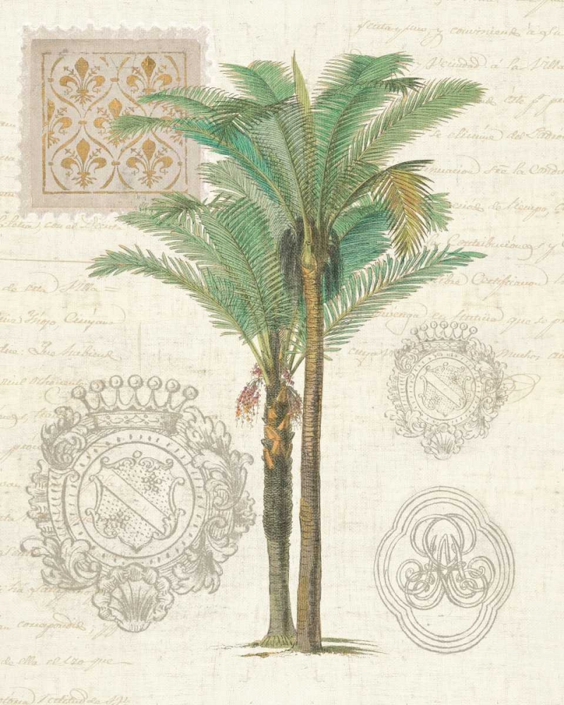 Wall Art Painting id:34313, Name: Vintage Palm Study II, Artist: Wild Apple Portfolio