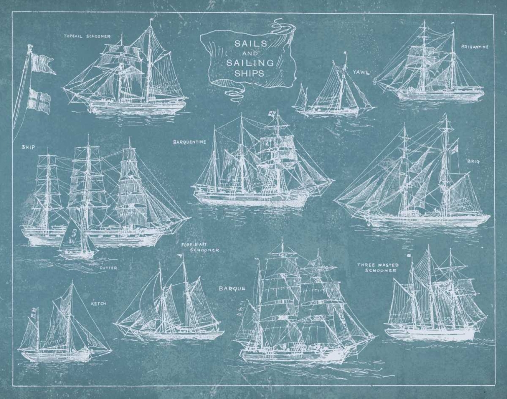 Art Print: Sailing Ships
