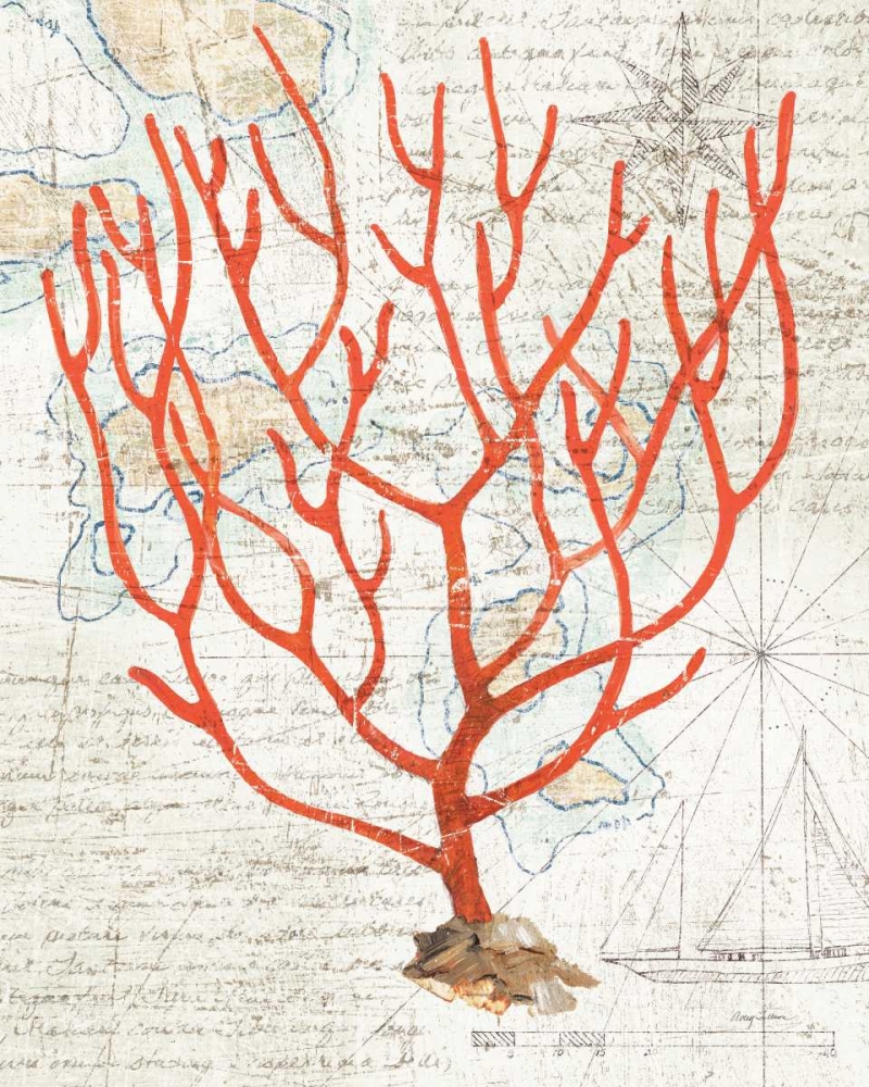 Wall Art Painting id:41134, Name: Textured Coral I, Artist: Tillmon, Avery