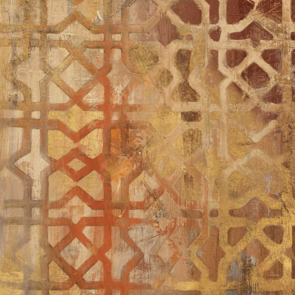 Wall Art Painting id:48040, Name: Gilded Trellis I, Artist: Hristova, Albena
