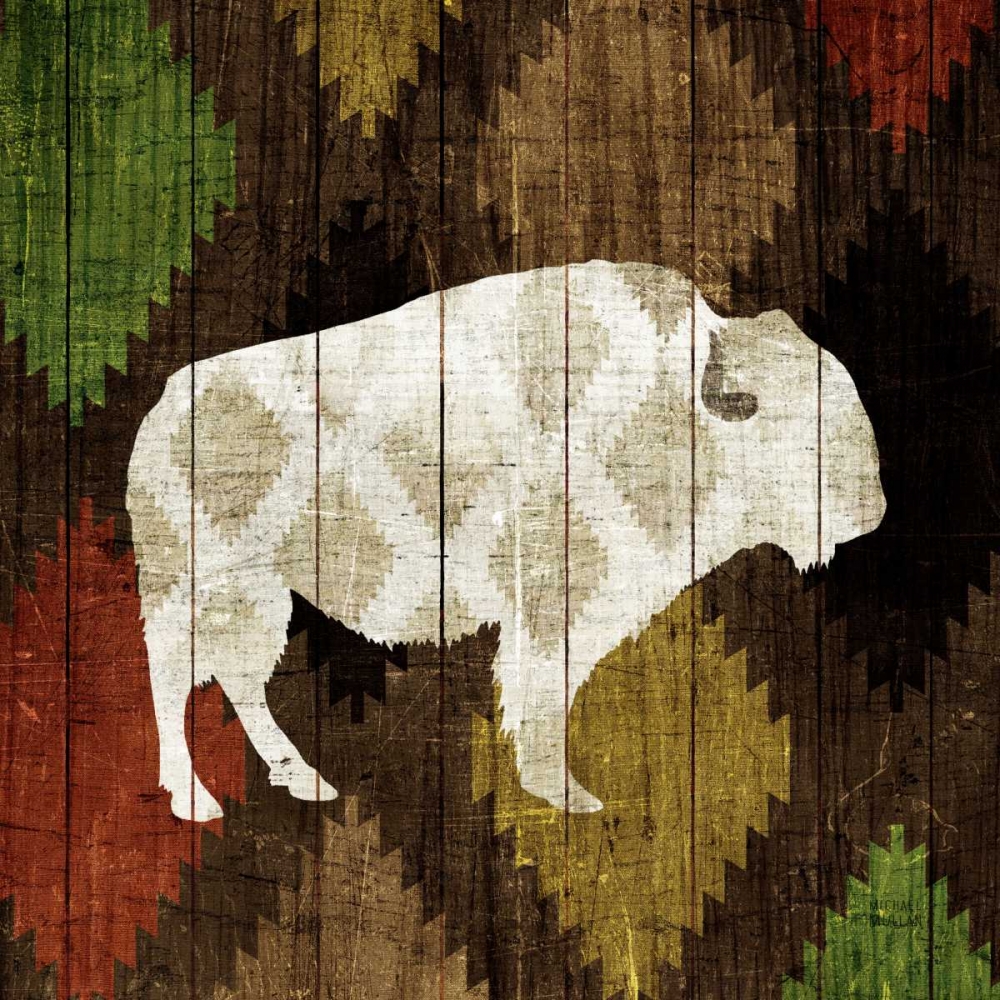 Wall Art Painting id:48044, Name: Southwest Lodge - Buffalo, Artist: Mullan, Michael