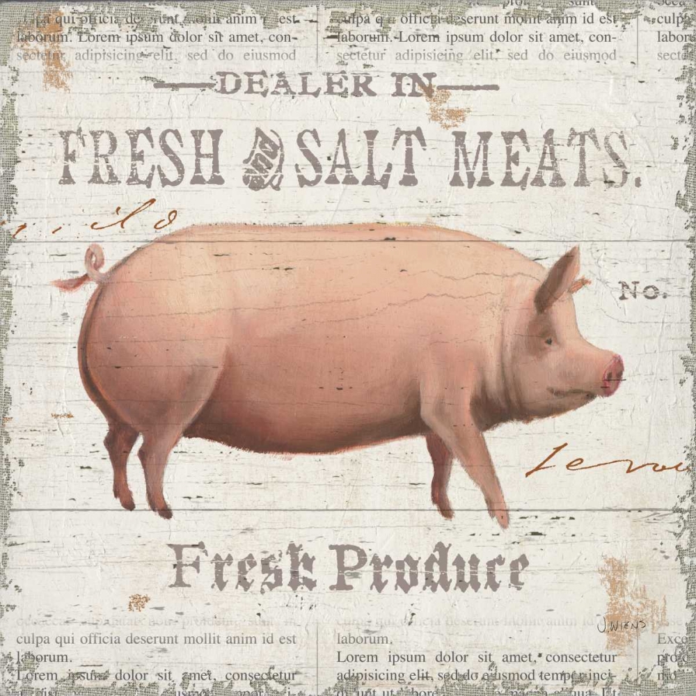 Wall Art Painting id:72701, Name: On the Farm I, Artist: Wiens, James