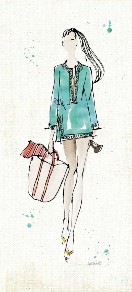 Art Print: Beach Divas IV Color