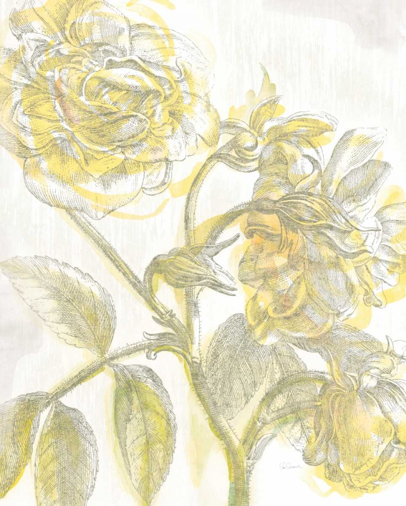 Wall Art Painting id:71982, Name: Belle Fleur Yellow I Crop, Artist: Schlabach, Sue