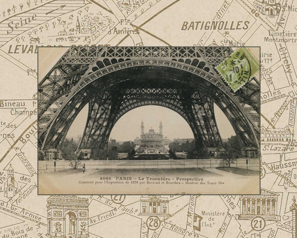 Wall Art Painting id:32577, Name: Destination Paris I, Artist: Wild Apple Portfolio