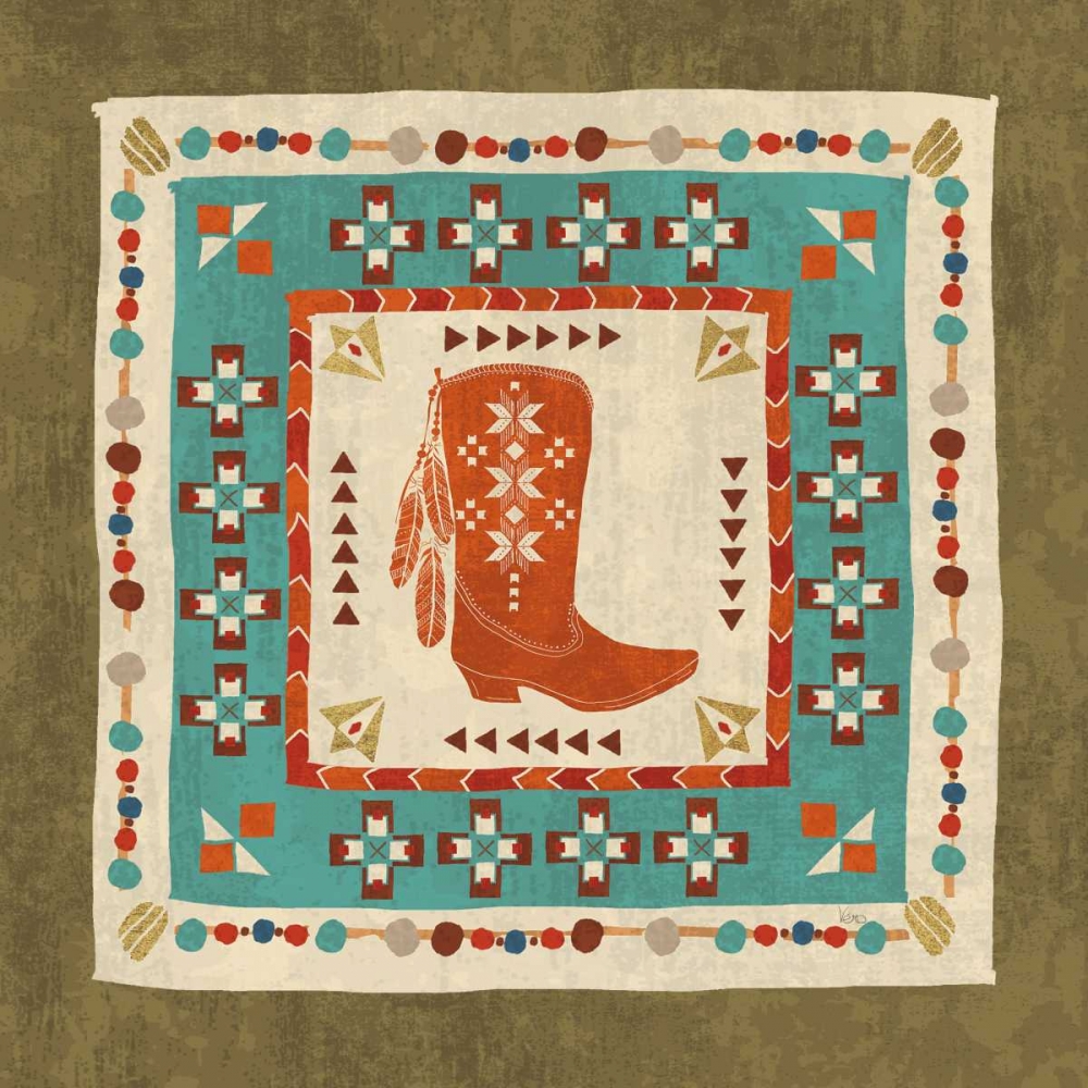 Wall art: Southwest at Heart Tile III, by Charron, Veronique