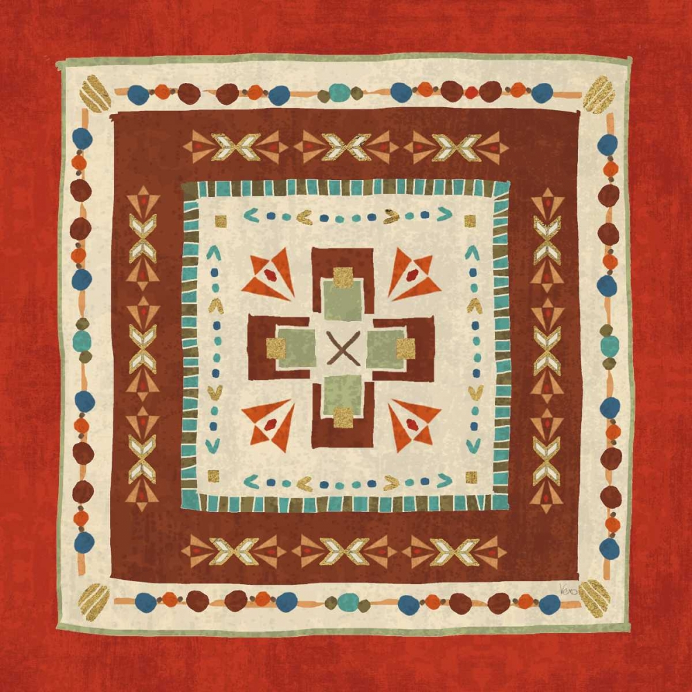 Wall art: Southwest at Heart Tile VI, by Charron, Veronique