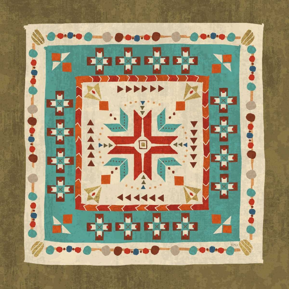 Wall art: Southwest at Heart Tile VII, by Charron, Veronique