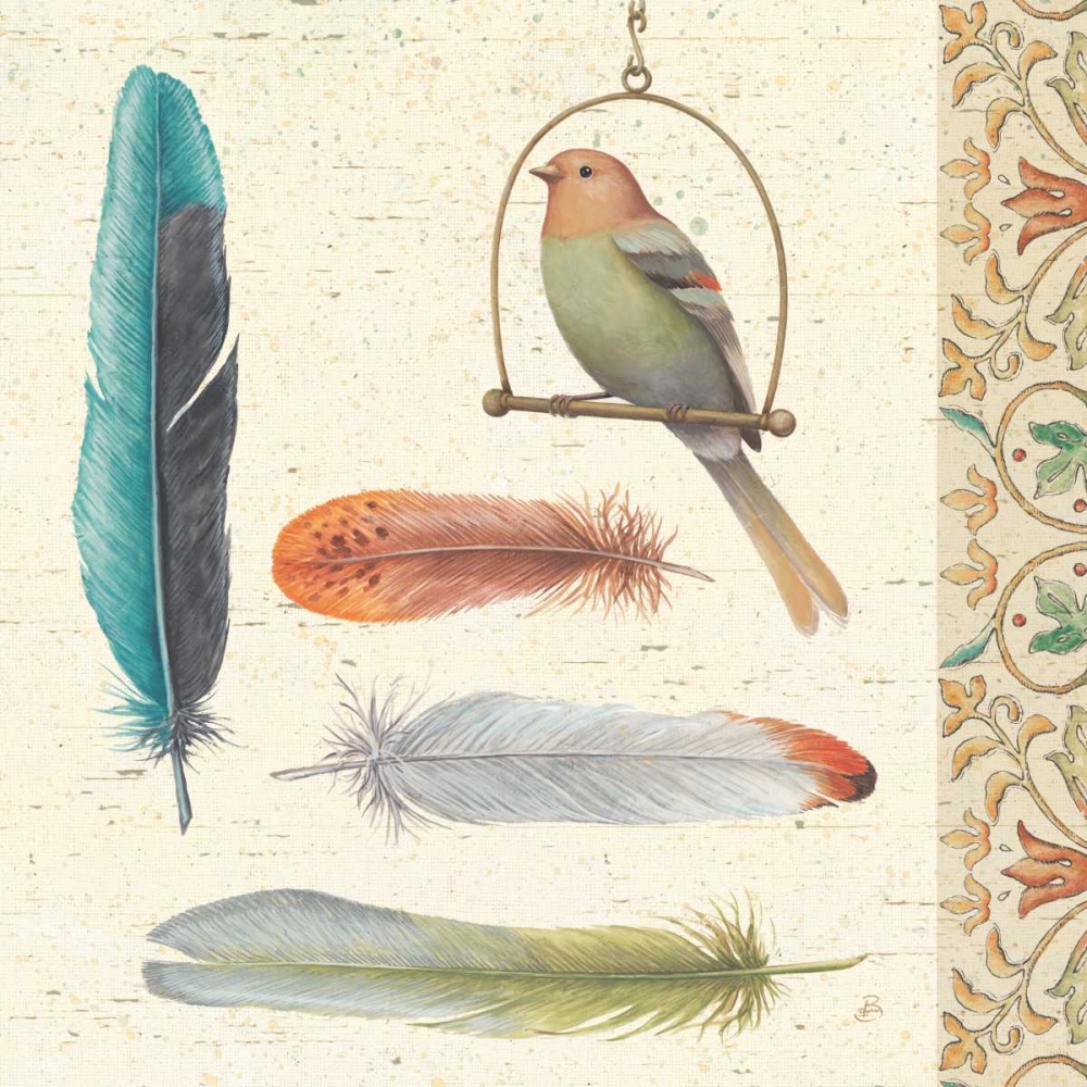 Wall Art Painting id:73733, Name: Feather Tales II, Artist: Brissonnet, Daphne