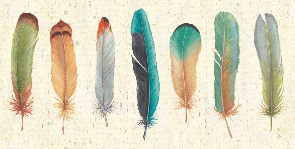 Wall Art Painting id:73736, Name: Feather Tales VII, Artist: Brissonnet, Daphne
