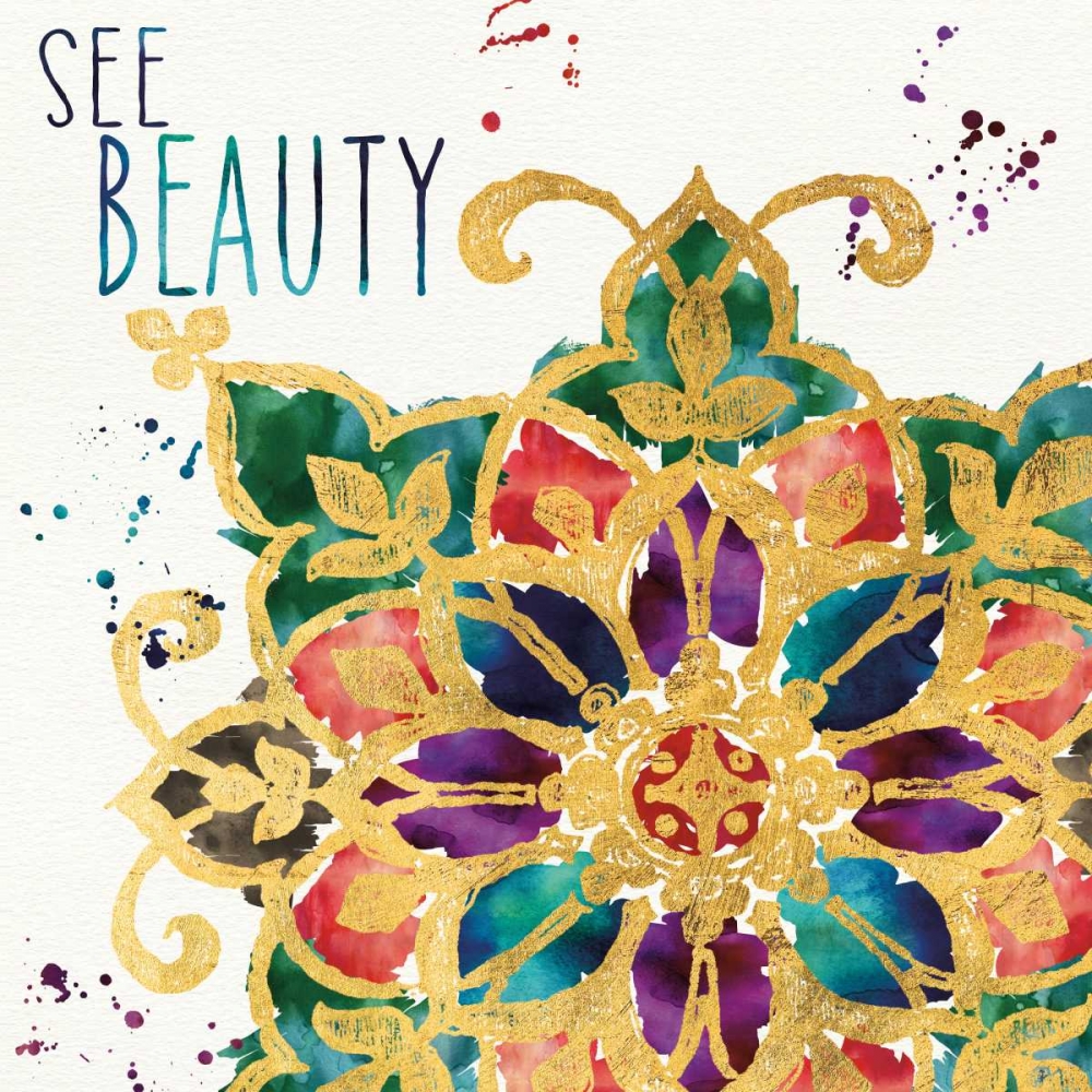 Art Print: Little Jewels Words I